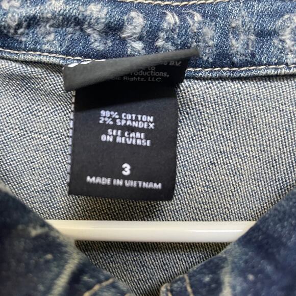 Torrid AC/DC studded denim Jacket Sz 3 New with tags - Picture 7 of 8